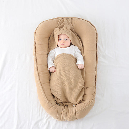 Newborn Baby Bed In Uterine Shape With Anti-Startle Design Made Of Pure Cotton