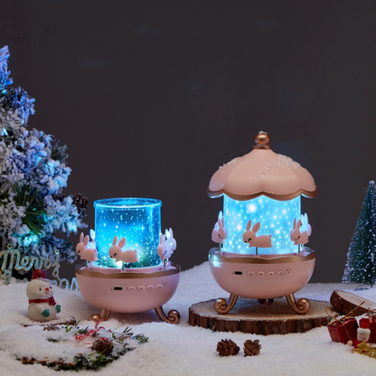 HOMERRY Carousel Night Light for Kids
