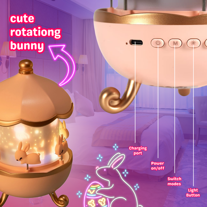HOMERRY Carousel Night Light for Kids