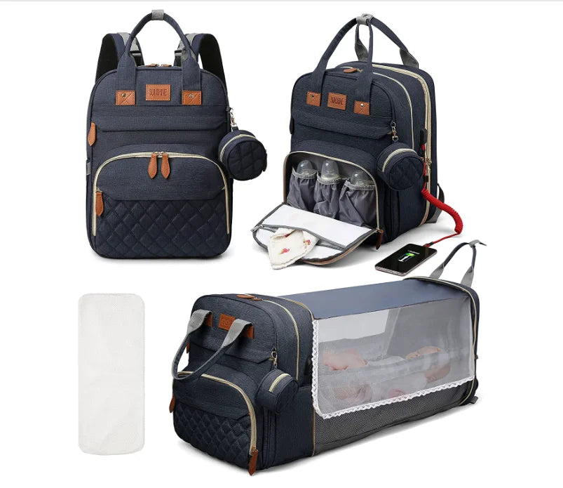 HOMERRY™ Baby Crib Backpack Diaper Bag