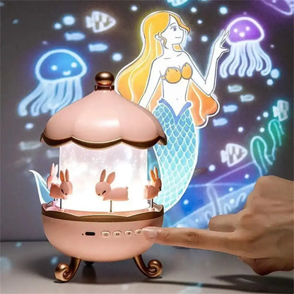 HOMERRY Carousel Night Light for Kids