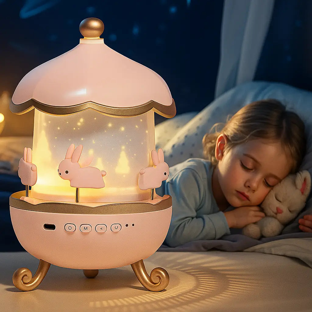 HOMERRY Carousel Night Light for Kids