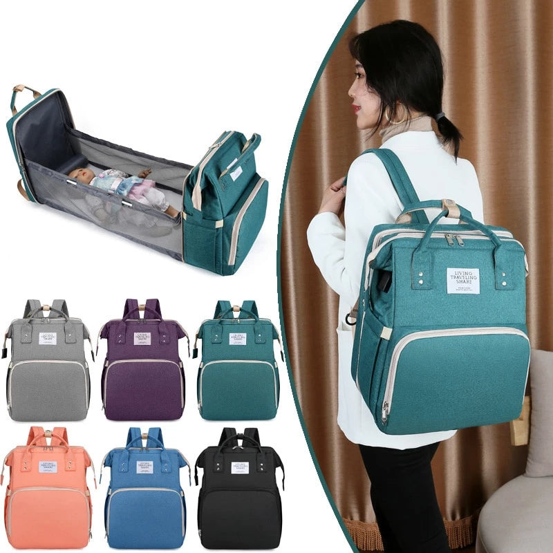 HOMERRY™ Baby Crib Backpack Diaper Bag