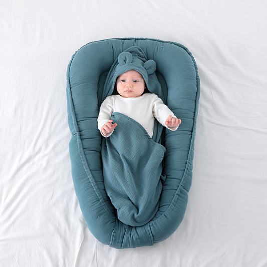 Newborn Baby Bed In Uterine Shape With Anti-Startle Design Made Of Pure Cotton